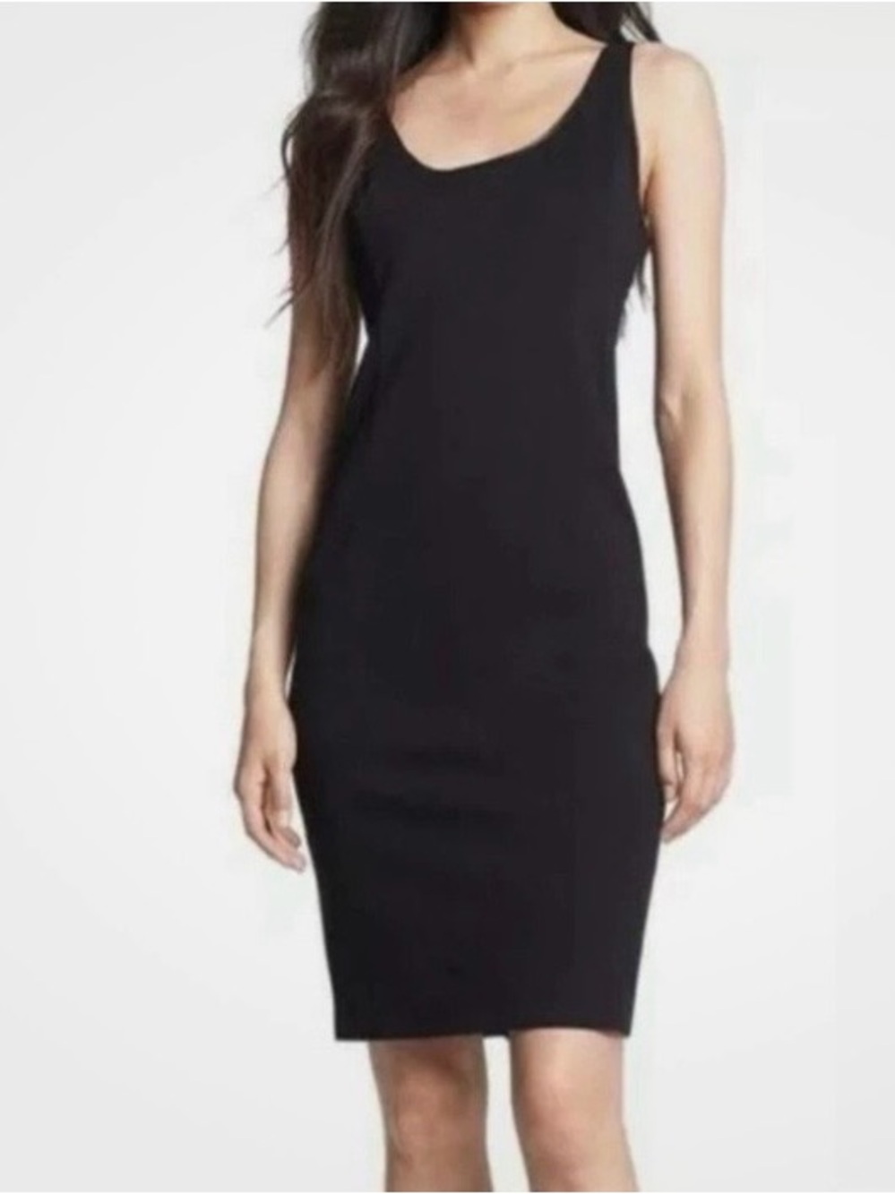 Eileen Fisher Black Sleeveless Midi Dress